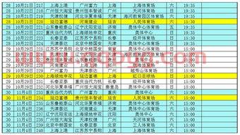 中超联赛时间安排表