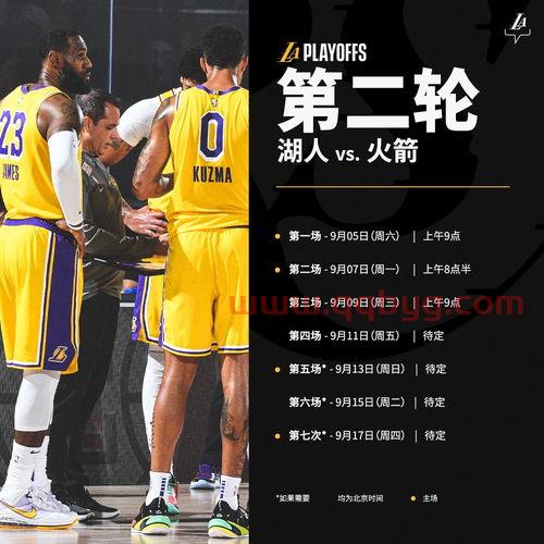 2020湖人火箭直播